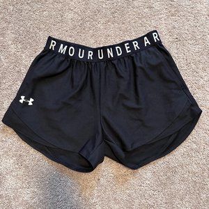Black Running Under Armour Heatgear Shorts